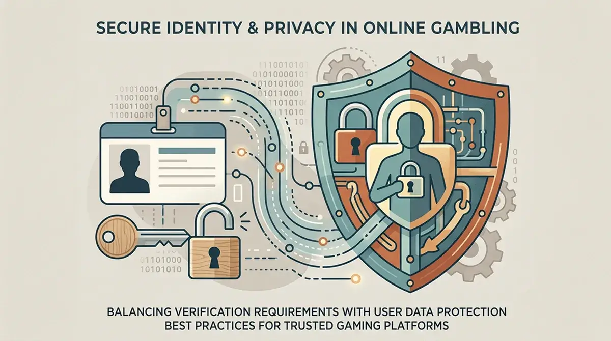 Illustratie van identiteitscontrole, privacy en een beveiligde gegevensstroom